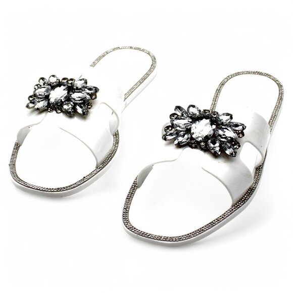 Olivia Miller Women S Kai Jelly Sandals - Fresh and Playful Elegance in White - Picture 2 of 7